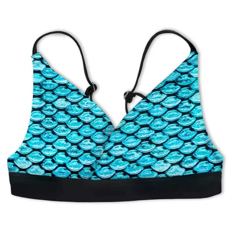 tidal teal bikini top voorkant zeemeermin tidal teal bikini top voorkant zeemeermin